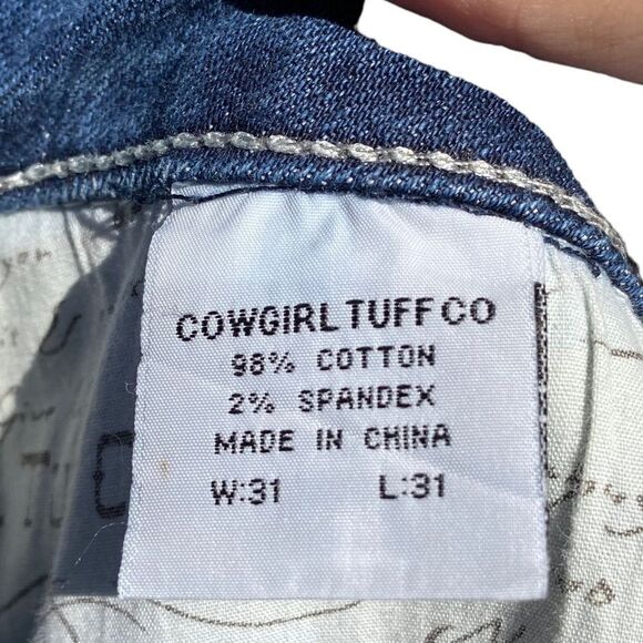 COWGIRL TUFF -DON’T FENCE ME IN SPARKLE - SIZE 31 X 31 - B18 - Picture 10 of 15